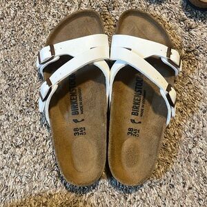 Birkenstock Yao Adjustable Slide Sandal White